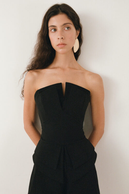 CORSET TOP WITH BASQUE