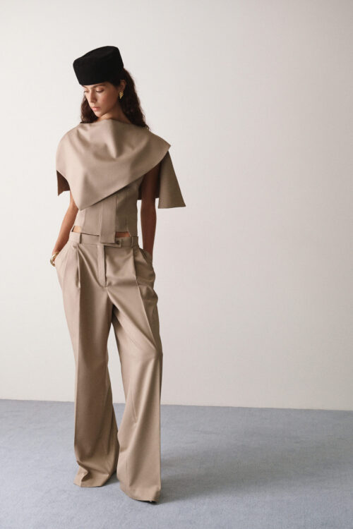 ASYMMETRIC DRAPED TOP