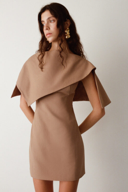 RUFFLED MINI DRESS