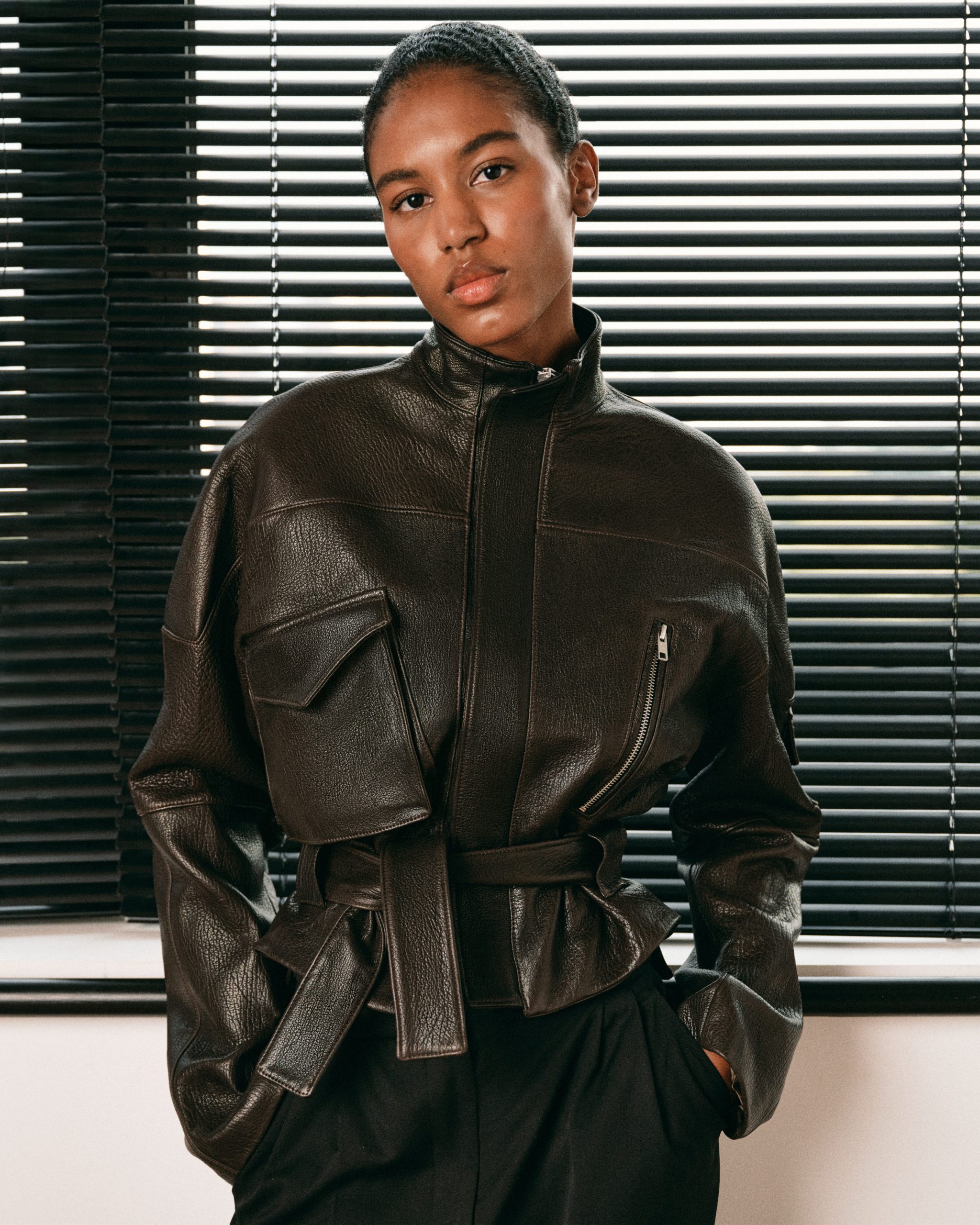 JUMBO LEATHER JACKET