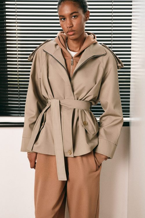 BEIGE TRENCH JACKET