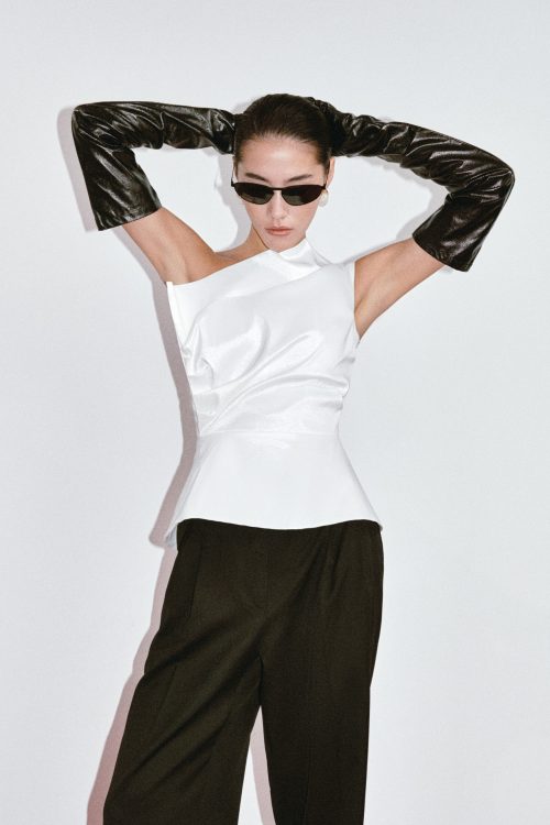 ASYMMETRIC CORSET TOP