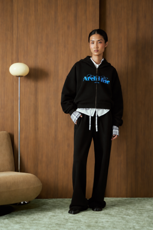 BLACK FULL-ZIP HOODIE